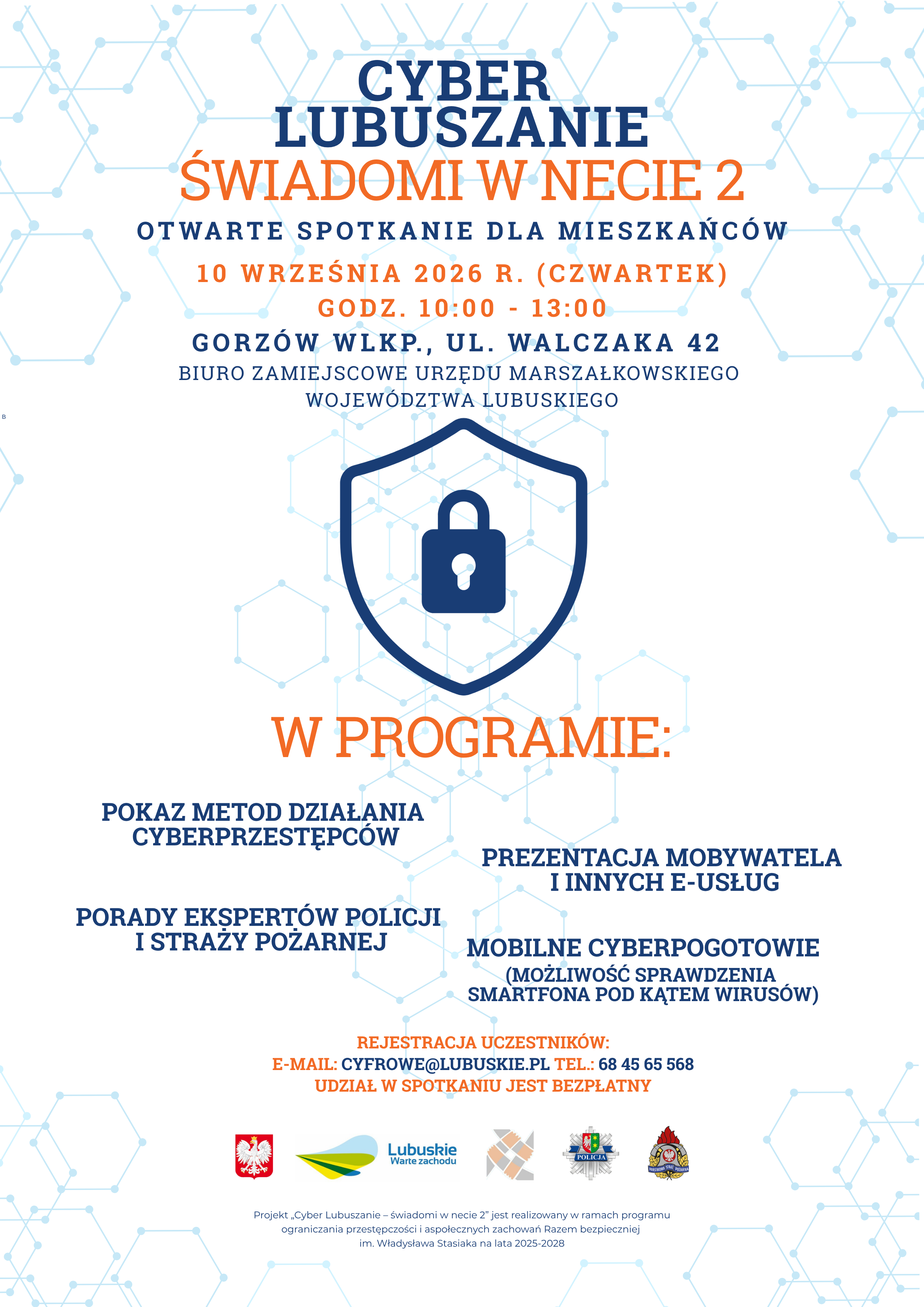 Zaproszenie na spotkanie. Cyber Lubuszanie - świadomi w necie 2.